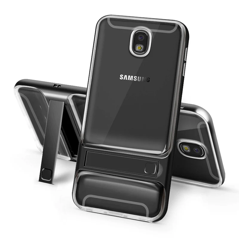 Жесткий PC Рамка TPU чехол для samsung J7 Pro J730 J7 S8 плюс крышка гибридный TPU+ PC Стенд держатель обложки для samsung J5 J7