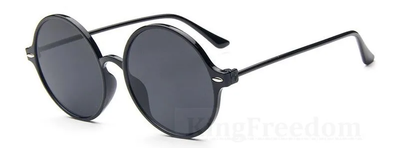 Винтажные Круглые Солнцезащитные очки 80 х годов 55 мм черная оправа для очков