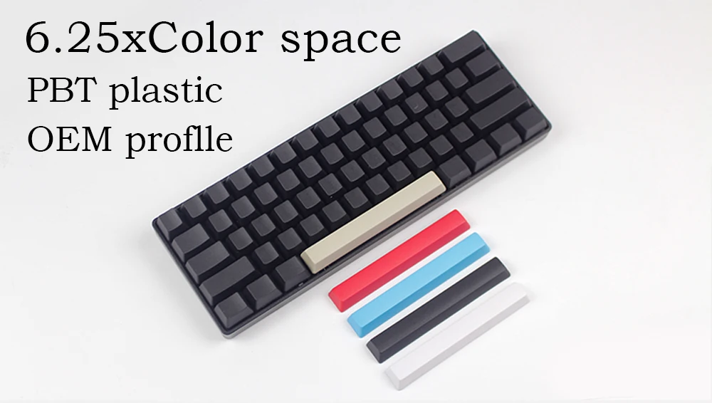 Механическая клавиатура cherry mx Переключатель PBT пробел красный черный filco ducky 8 6.25u пробел keycap