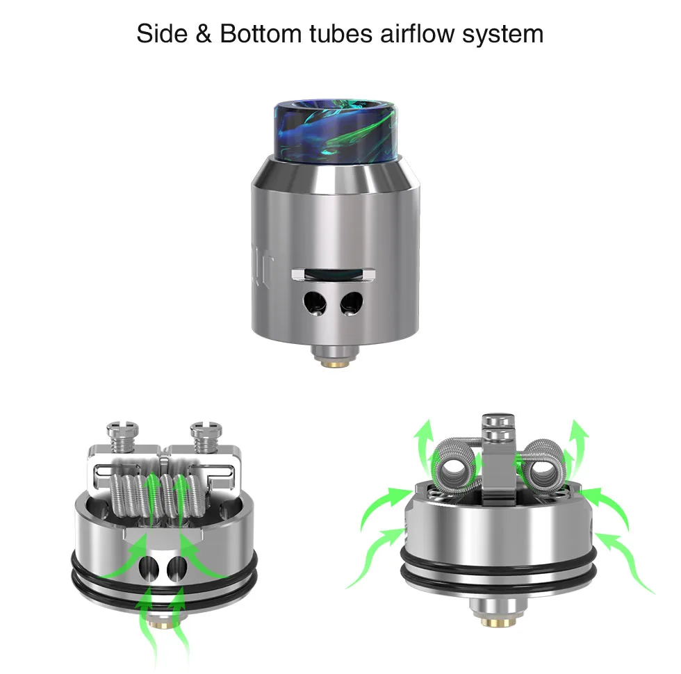 Original Vandy Vape ICONIC RDA Tank Atomizer with Side and Bottom Airfow System Compatiable 510 Mods | Электроника
