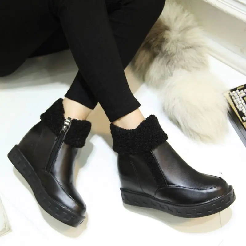 QPLYXCO/Новинка 2017 года женские ботильоны на плоской подошве модная женская обувь с