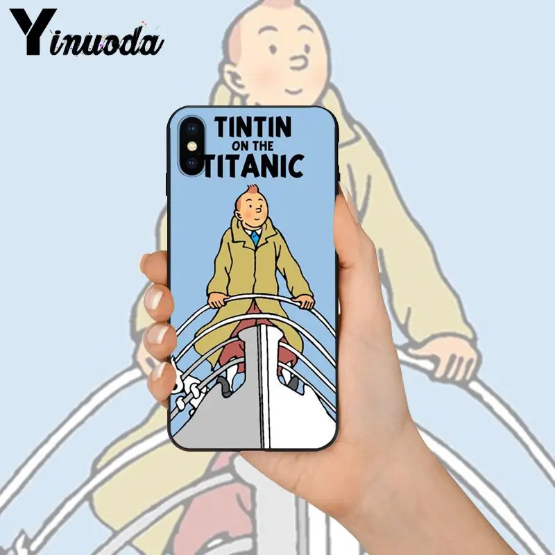Yinuoda «Приключения Тинтина» Новинка чехол для телефона Fundas чехол для Apple iPhone 8 7 6 6S Plus X XS MAX 5 5S SE XR чехол