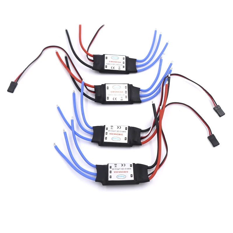 4 шт./лот 30A SimonK prgram RC бесщеточный ESC с BEC 2A для осевого квадрокоптера мультикоптера