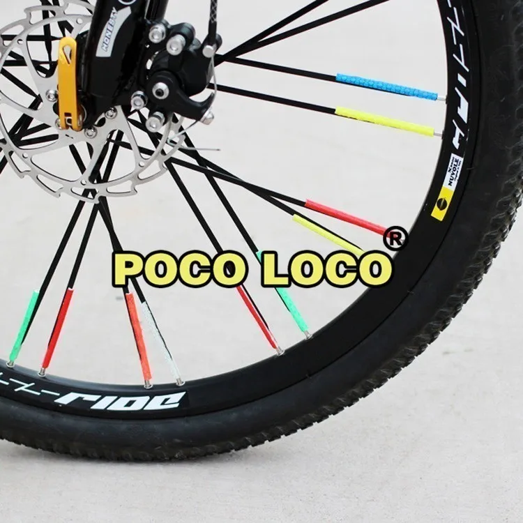 Зеленые водонепроницаемые велосипедные спицы отражатели велосипедная трубка