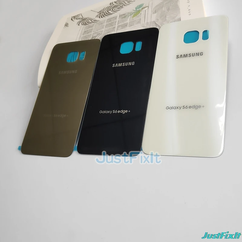 Для SAMSUNG Galaxy S6 + edge plus G928 G928F задняя крышка для аккумулятора стекла Корпус чехол