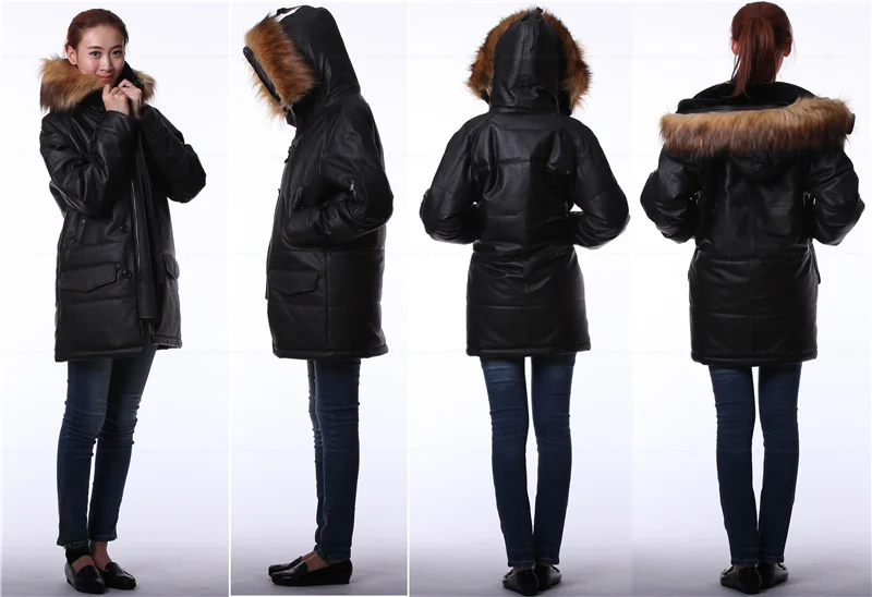 N3B американская военная кожаная куртка полярное пальто парка с капюшоном для