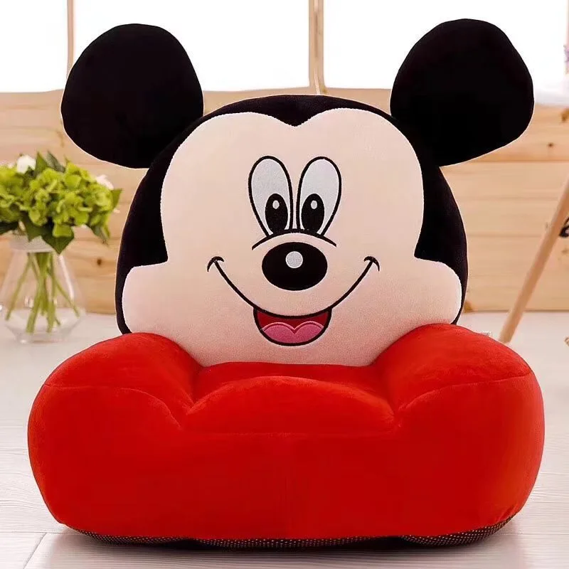 Disney детская стильная футболка с изображением персонажей видеоигр ленивый диван Плюшевые Микки Мышь сиденье мягкая игрушка кукла плюша для мальчиков и девочек подарок для нерегулярных плюшевые игрушка - Цвет: 45cm