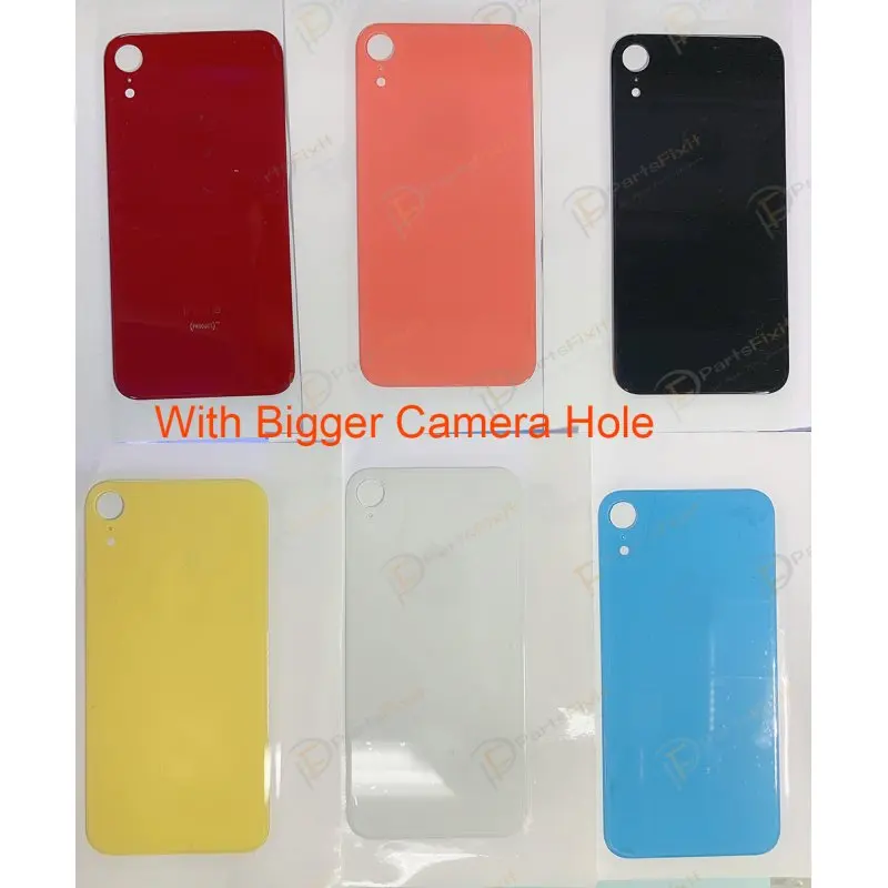 Заднее стекло с большим отверстием для камеры для iPhone 8 8p x xr xs Xs max заднее стекло с большим отверстием для камеры