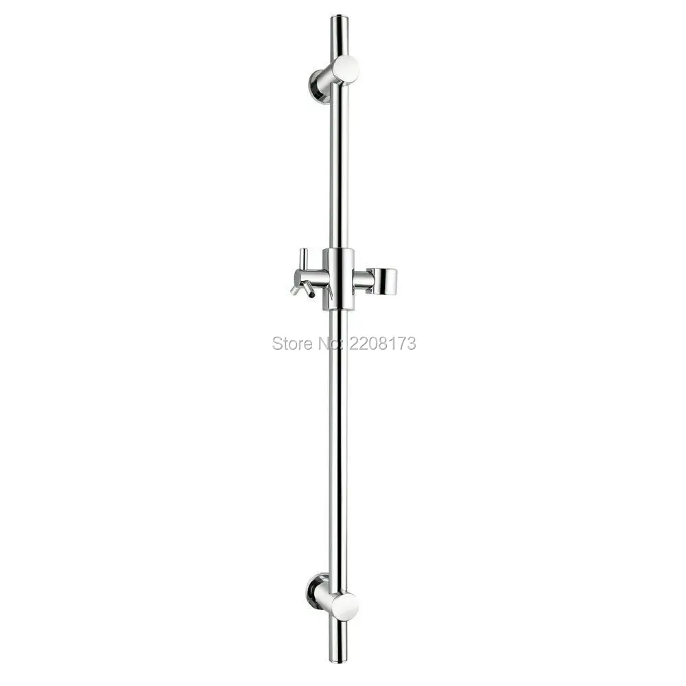 

Modern Style Bathroom Accessories Stainless Steel Slide Bar with Brass Handheld Shower Bracket Adjustable Height Angle