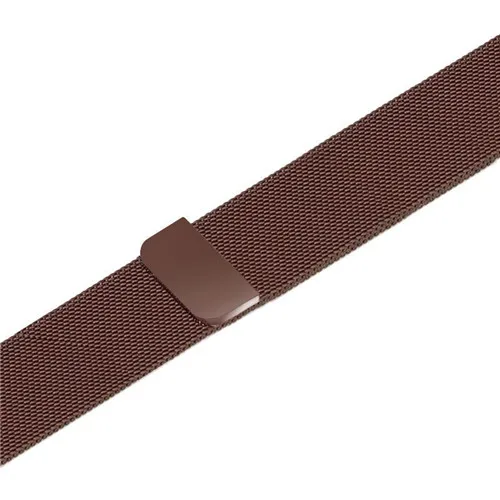 only strap-coffee Milanese Loop замена группы металлический защитный чехол для Apple Watch серии группа 4 40 мм 44 мм iWatch ремешок серии 3/2/1 38 мм 42 мм - Цвет ремешка: only strap-coffee