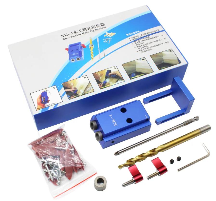 Мини Kreg стиль карманное отверстие джиг комплект система для деревообработки и
