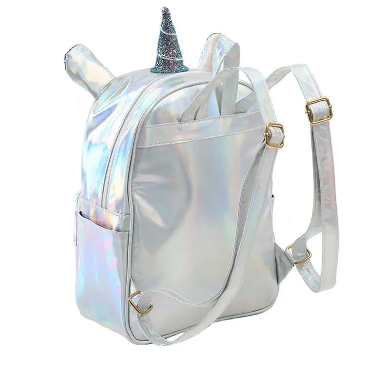 Модный рюкзак с единорогом женский кожаный дорожная школьная сумка для девочек