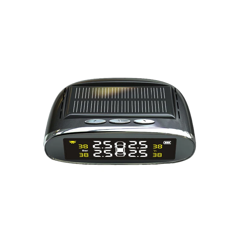 Автомобильная система контроля давления в шинах TPMS ЖК-дисплей 4 внешних датчика