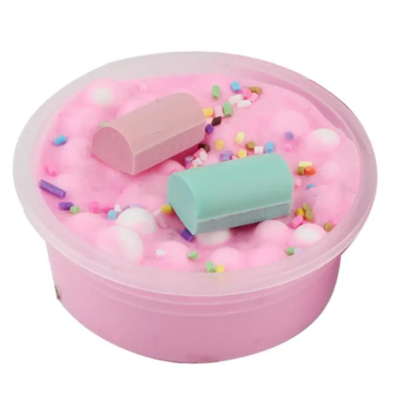 60 мл DIY Желейная трава слизи глина Шоколадные Чипсы пушистые шарики пена