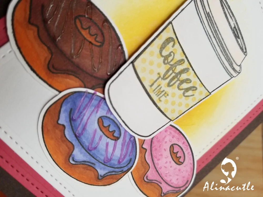 Прозрачные штампы кофейная чашка Расслабление время Скрапбукинг ручная работа