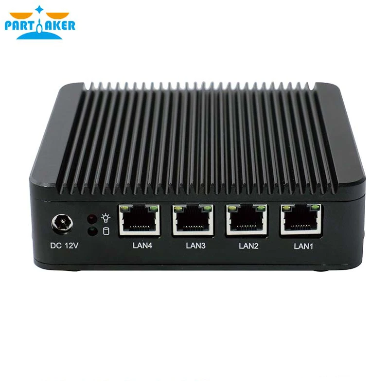 Partaker I1 4 Lan pfsense minipc Intel atom E3845 quad core брандмауэр Micro Appliance поддержка AES NI|Мини ПК| |