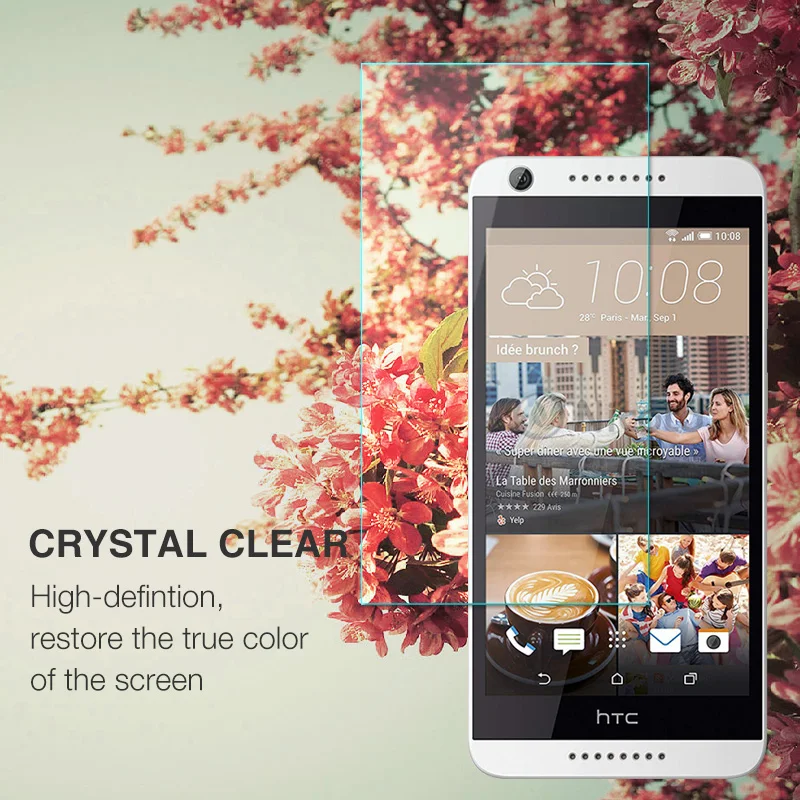 Закаленное стекло для HTC Desire 626 Защита экрана двух Sim карт 2.5D 9H Nicotd защитная пленка