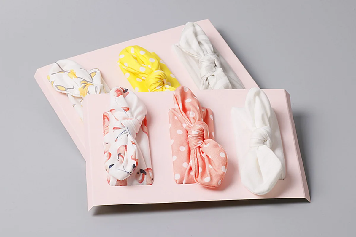 Повязка на голову с бантом для новорожденных 3 шт./компл. | Мать и ребенок