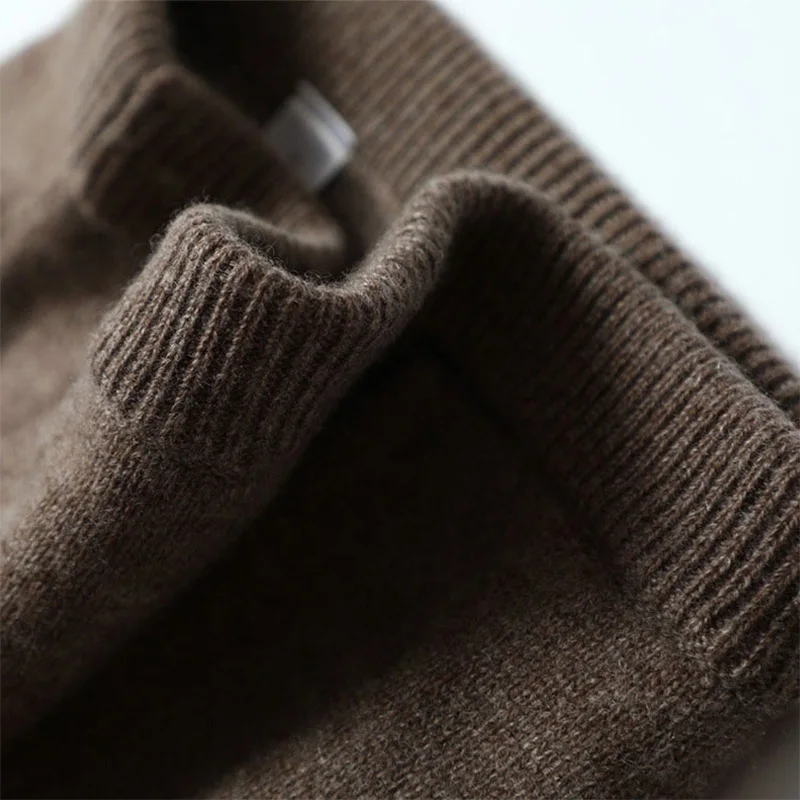 Зимний 100% кашемировый свитер вязаный с высоким воротом женский джемпер комплект