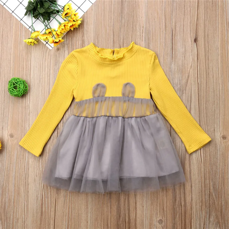 Платье принцессы с цветочным узором для девочек Детские праздничные платья