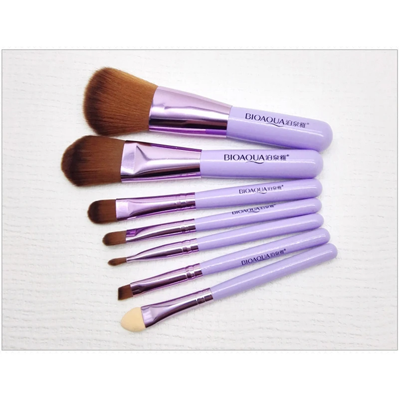 Бренд вioaqua 7 шт./компл. кисти для макияжа глаз и губ лицо пудра Make Up Brush комплект