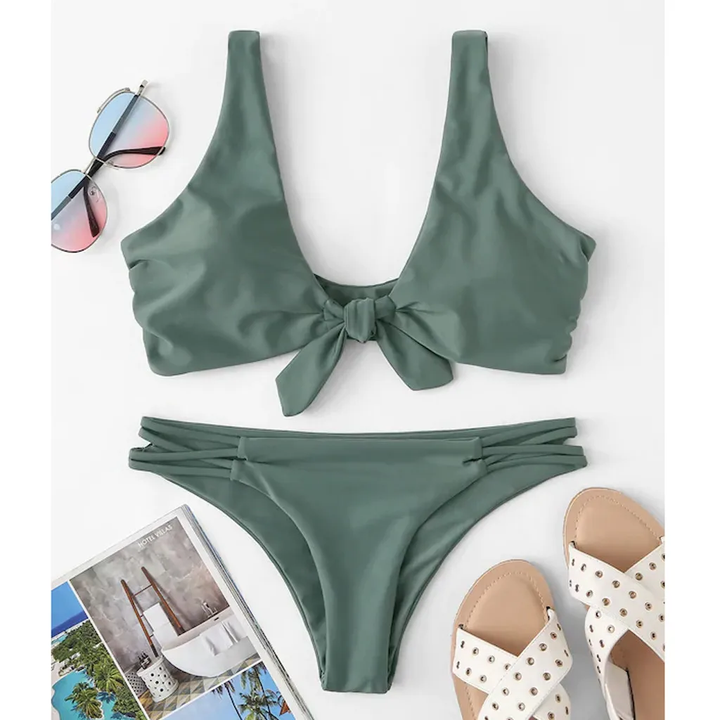 Bikini Brazillian 2019 Women Two Pieces Push-Up Set Swimsuit Swimwear Beachwear Female Swimming Biquini Maillot De Bain | Женская одежда