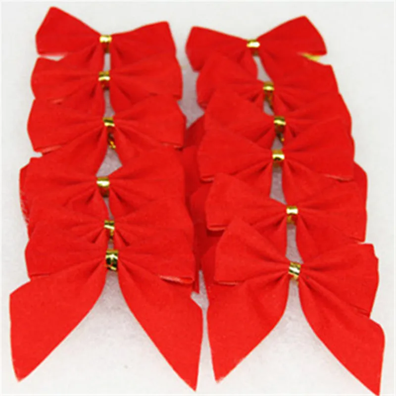 12 шт./лот украшение бант Рождественская елка Праздник Вечеринка домашние елочные