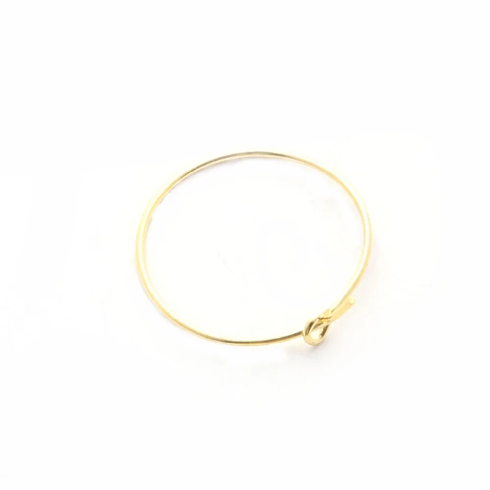 Большие серьги с родиевым золотом 19 мм 100 шт./лот для изготовления ювелирных