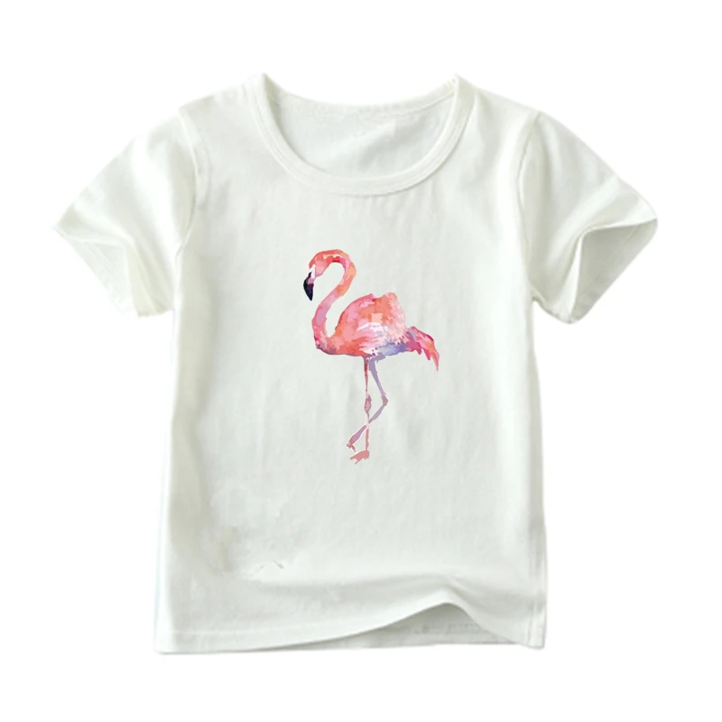 Fire Flamingo Мультфильм бумага для пирографии наклейки девочек одежда термопечать