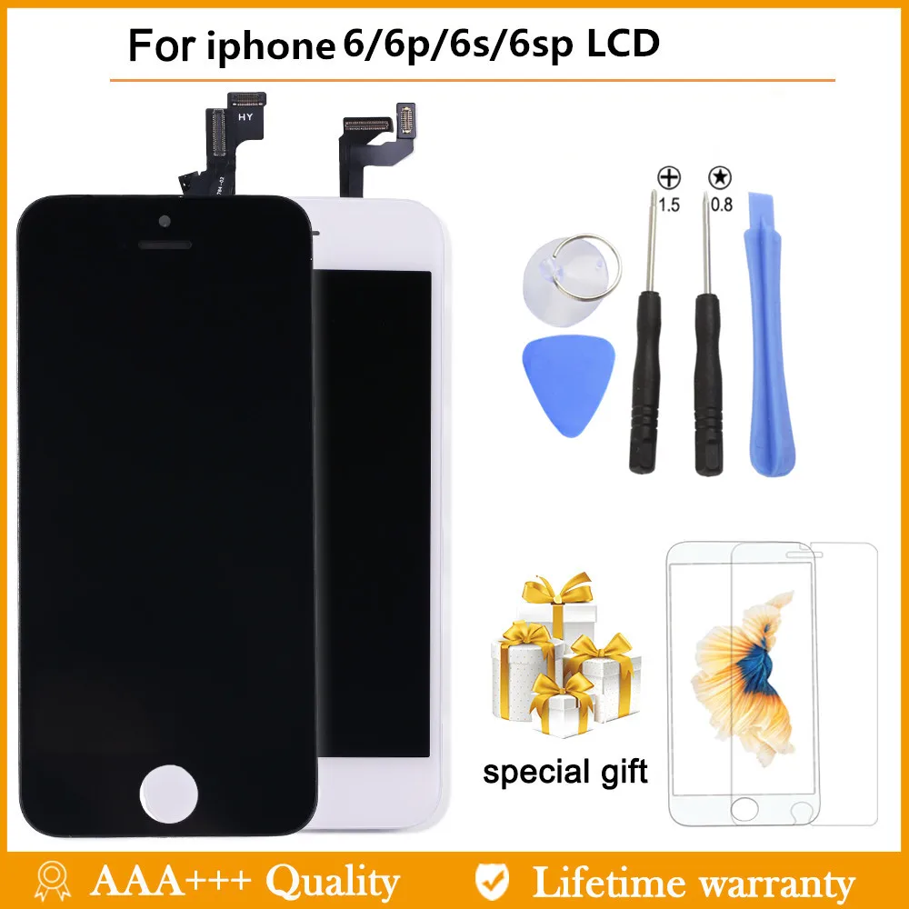 AAAA ЖК-экран для iPhone 6 6s 7 Plus ЖК-дисплей дигитайзер сенсорный модуль экран s Замена lcd S
