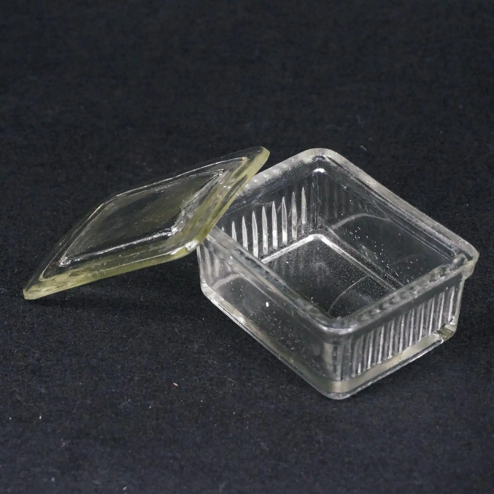 Лабораторная стеклянная Высокая квадратная окрашивающая банка с крышкой 10 шт.