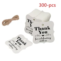 300 pcs personalized kraft paper gift tags wedding cards party diy gifts decoration thank you for wedding baby shower tags