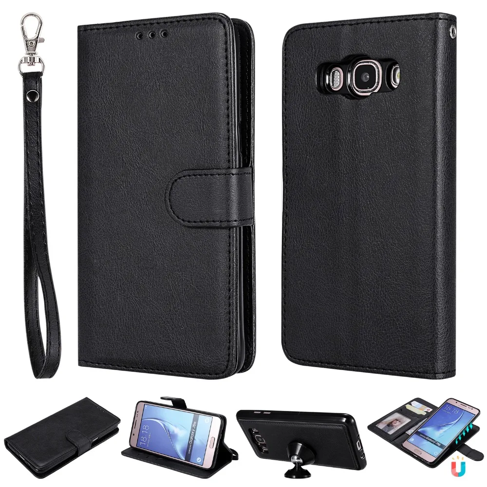 Чехол для samsung galaxy J1 J3 J5 J7 2016 J120 J310 J510 роскошный кожаный чехол бумажник с откидной