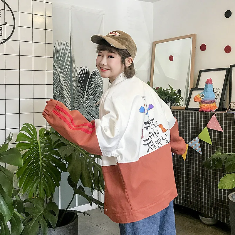 Весна Женская куртка 2018 Корея плюс размер джинсковая Куртка Harajuku одежда женские