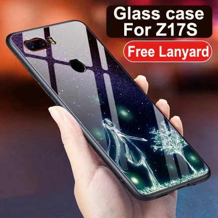 A1 Для Nubia Z17s NX595J чехол Z17 S Чехол звездная звезда закаленное стекло Жесткий чехол для телефона для Nubia Z17s Z 17 S стеклянная оболочка Z 17 S coque - Цвет: A1