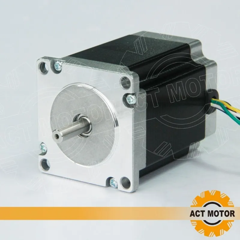 

ACT Motor 1PC Nema23 Stepper Motor 23HS8630 Single Shaft 6-Lead 270oz-in 76mm 3A CE ISO ROHS CNC Router Engraver Laser