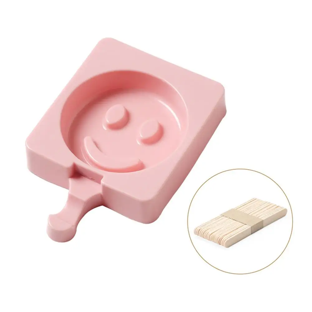 smile face 8 Шарпс силиконовые формы Icecream леденец мыло свечи помадные формы конфеты шоколадная глина торт кухонные Инструменты для декорирования DIY 4 - Цвет: smile face