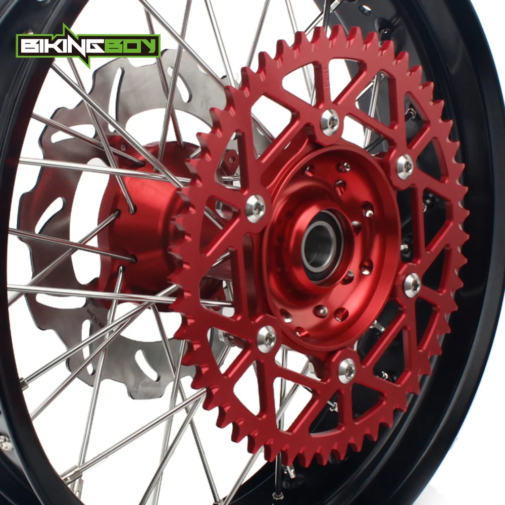 BIKINGBOY 3 5 4 5/4 25 17 &quotSupermoto передние задние колеса обода ступицы тормозные диски