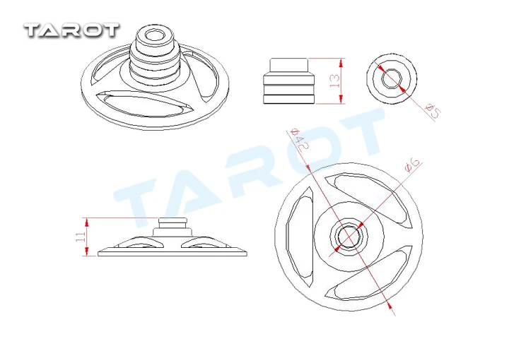 Таро-470 RC вертолет части 470 горизонтальный держатель крыла TL47A15 | Игрушки и хобби