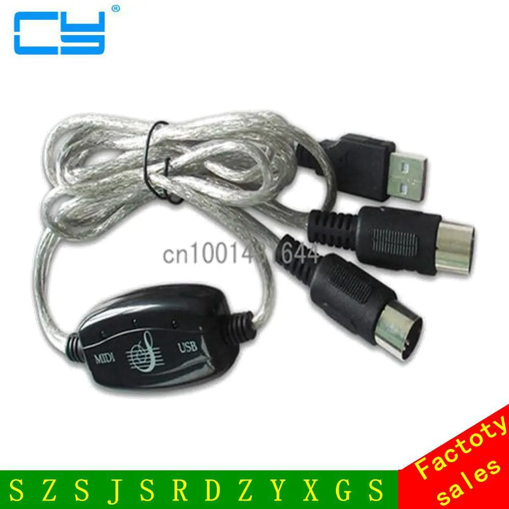 1 8 м USB MIDI кабель конвертер в ПК музыкальная клавиатура адаптер розничной
