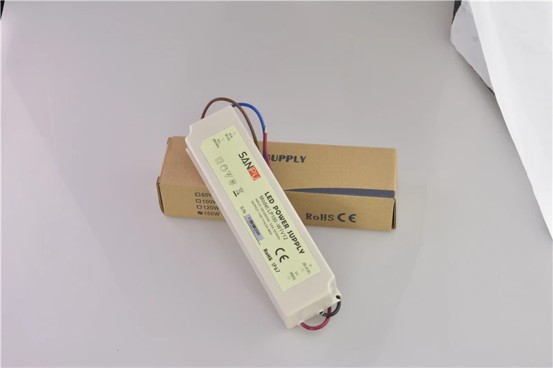 Новинка года sanpu smps Питание для светодио дный 12 В 150 Вт 12A IP67 переключатель драйвера 110 V 220 V AC DC трансформатор для освещения Водонепроницаемый Пластик