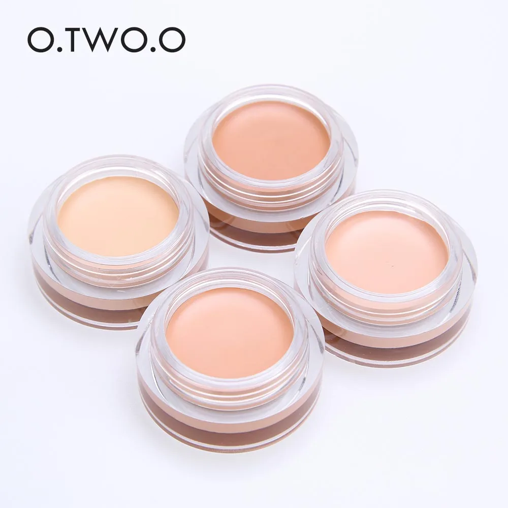 4pcs-all colors O. TWO. O консилер крем Полное покрытие 4 цвета консилер макияж База макияж основа контур веснушки натуральный консилер - Цвет: 4pcs-all colors