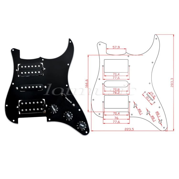 Электрическая гитара предварительно загруженная Накладка для защиты от царапин