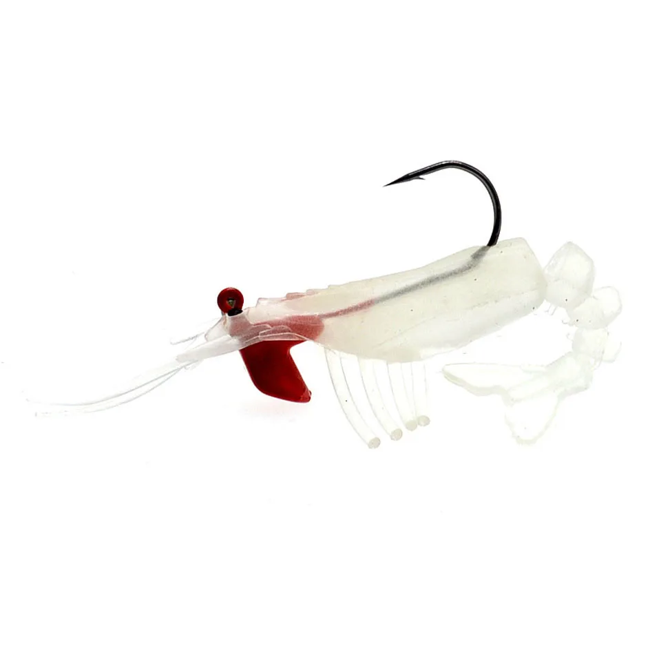 

5pcs/lot 11cm 11.9g Soft Shrimp Fishing Lures Bionic Artificial Shrimp Bait With Hook Sea Fishing Tackle