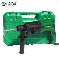 laoa 800w triple purpose 24mm power electric impact drill rotary hammers pick for drilling and chiseling