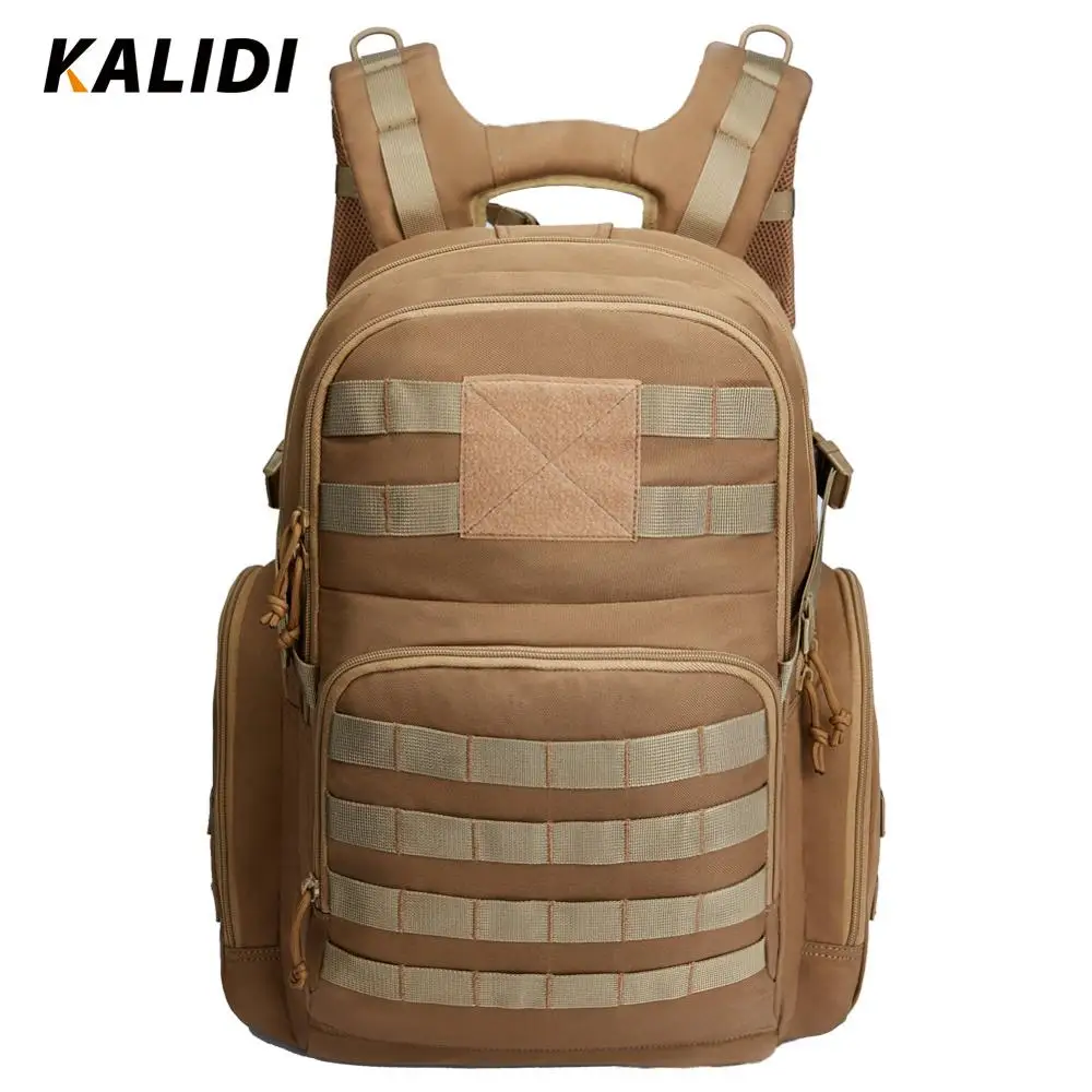Khaki KALIDI 40 LMilitary тактические боевые рюкзаки мужские армейские водонепроницаемые альпинистская сумка уличный походный Кемпинг Охота дорожные рюкзаки - Цвет: Khaki