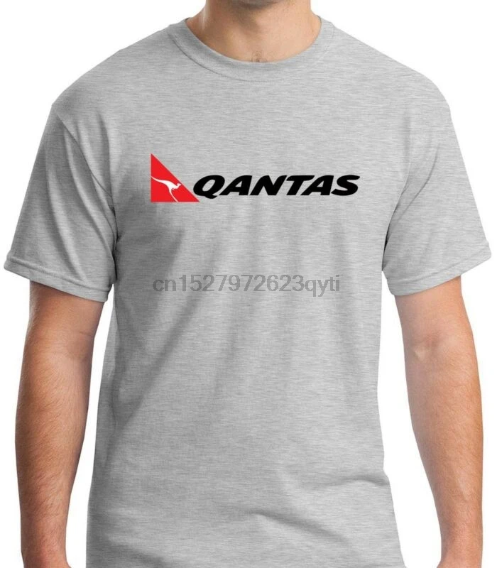 Qantas самолет серая футболка мужская S до 3XL|Мужские футболки| |
