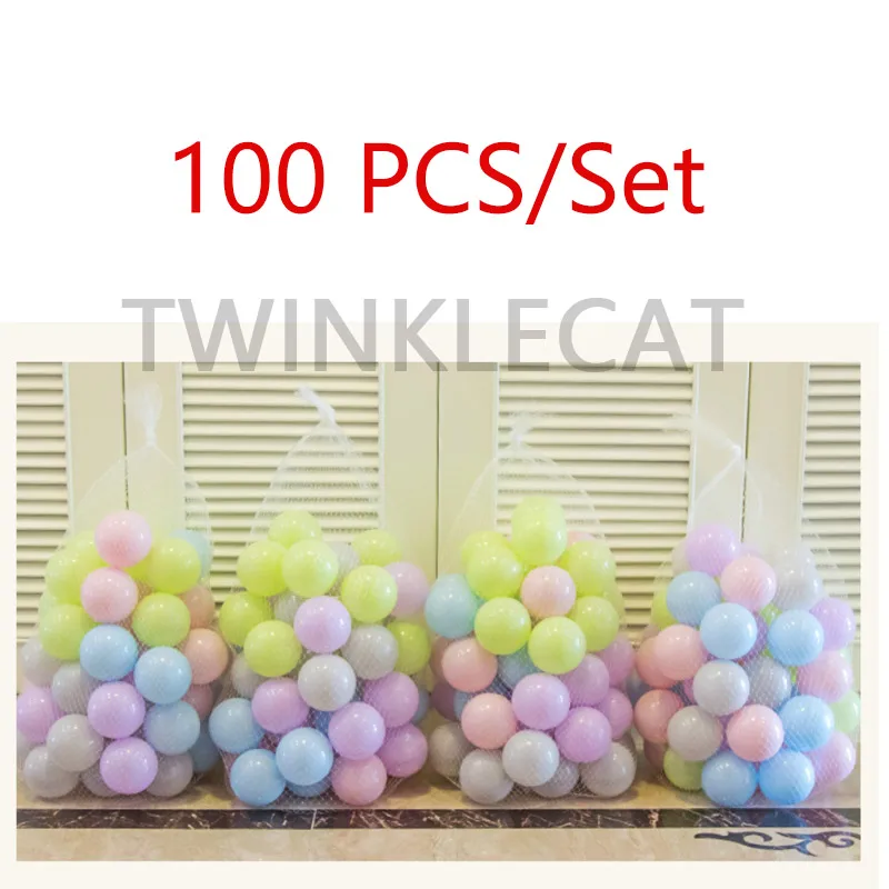 100PCS Warm Colors 100 шт./компл. Детские красочные милые и забавные мягкие eco-friendly Пластик океан шариков игрушки Спорт на открытом воздухе стресс воздушный играть шариками Детские бильярдный шар - Цвет: 100PCS Warm Colors