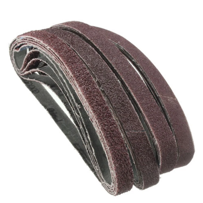 

20Pcs 13x457mm Sanding Belts 40-120 Grit Accessories Bands Sander Cutter Tool