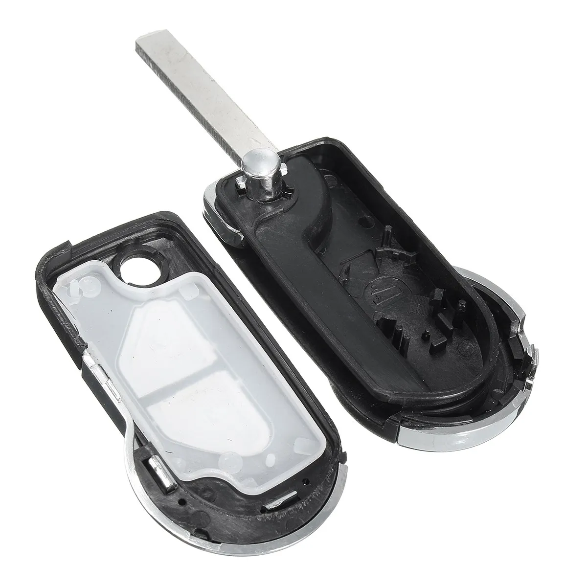 Черный чехол брелок с 2 мя кнопками для разблокировки покрытием Citroen DS3|2 button|2 buttons